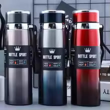 🌡️ 1L Thermal Stainless Steel Water Bottle 🧊☕