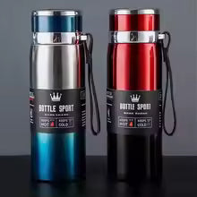 🌡️ 1L Thermal Stainless Steel Water Bottle 🧊☕