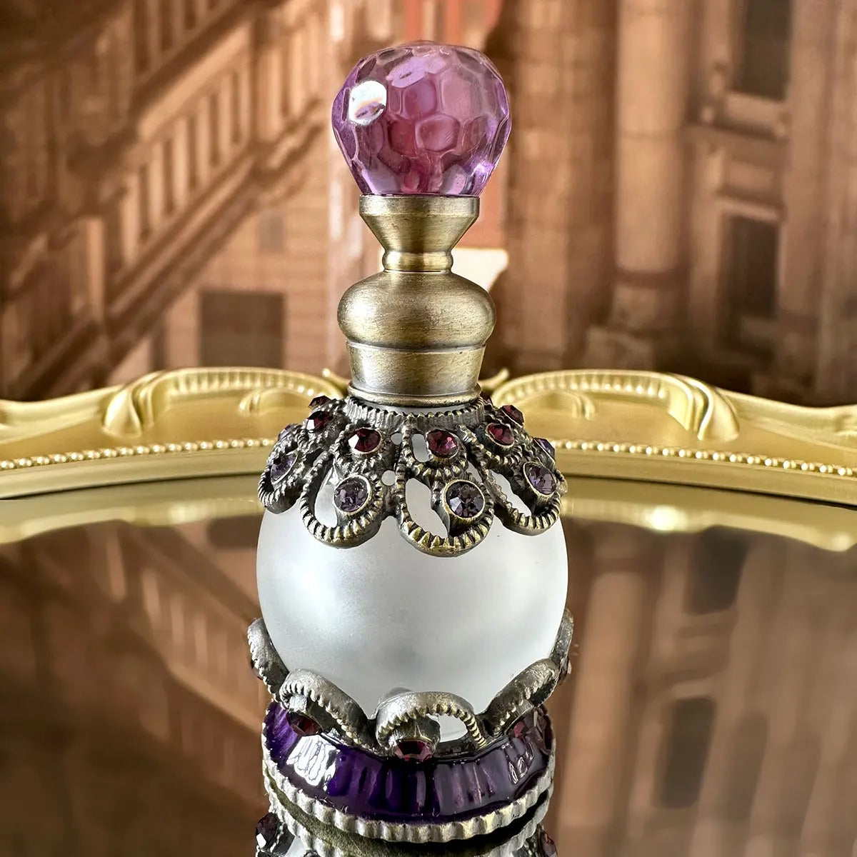 🌸 Vintage Perfume Refill Bottle 💎 | 15ml Handmade Glass 🎨✨