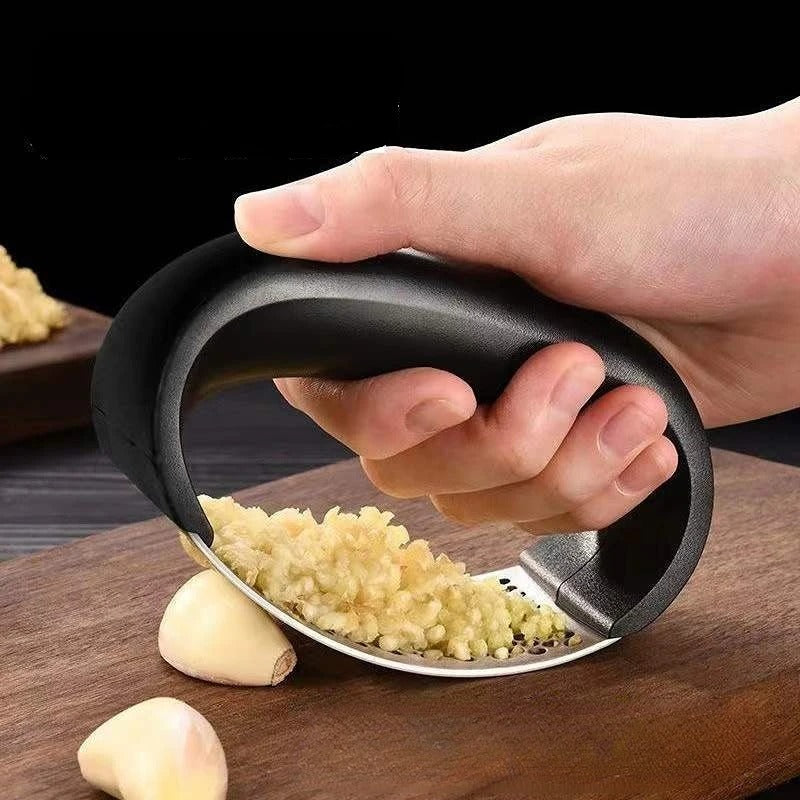 🧄 Stainless Steel Garlic Press Crusher 🔪