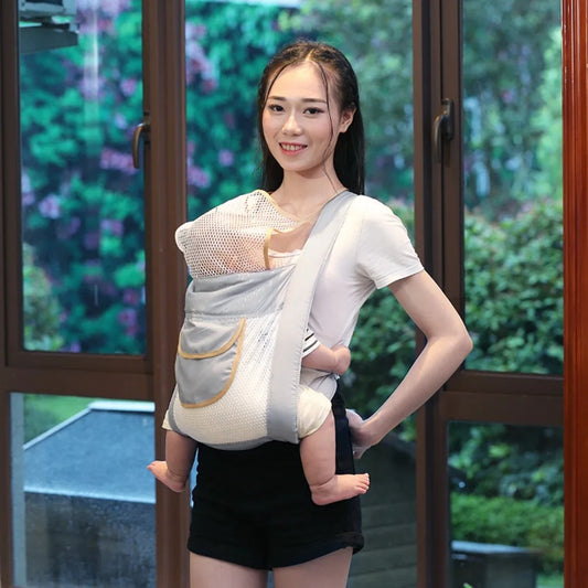 👶 Ergonomic Baby Carrier 🎒 | Breathable Sling Wrap 🤱