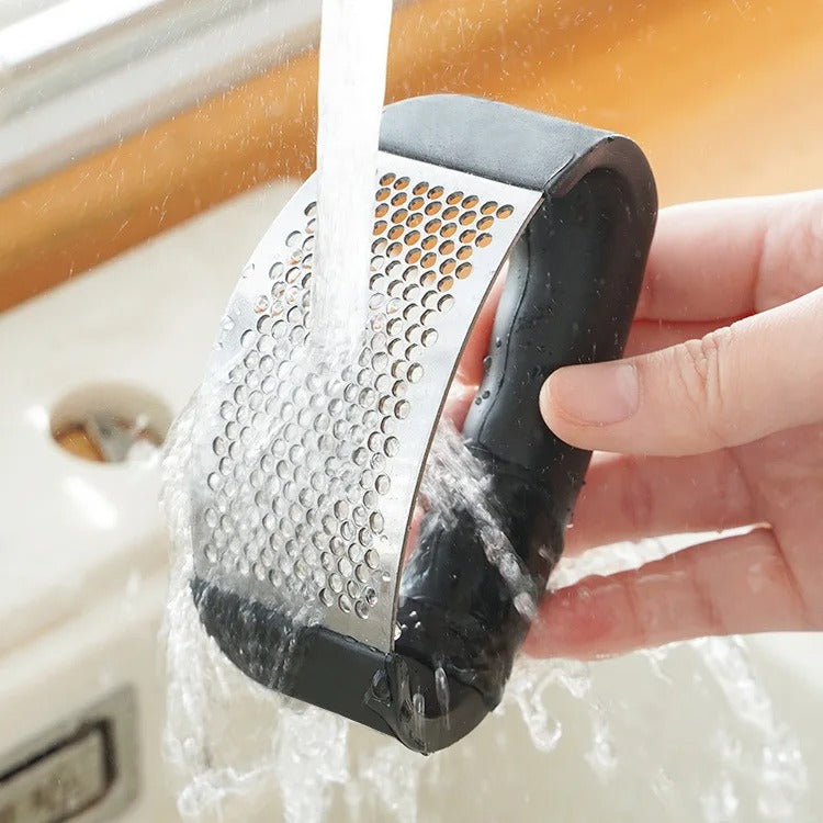 🧄 Stainless Steel Garlic Press Crusher 🔪