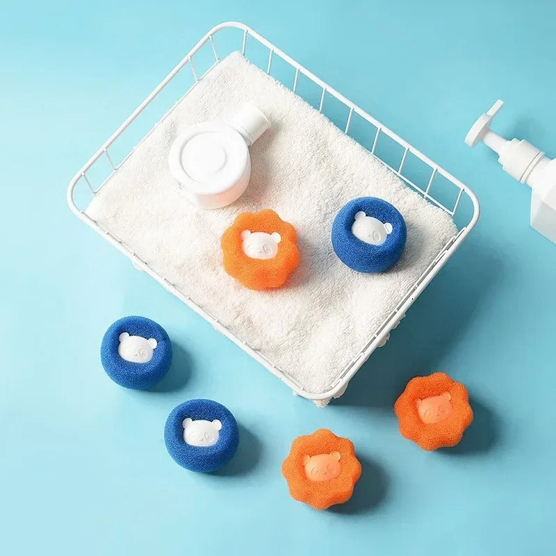 🧺✨ Magic Laundry Balls – Reusable Hair & Lint Remover 🐾