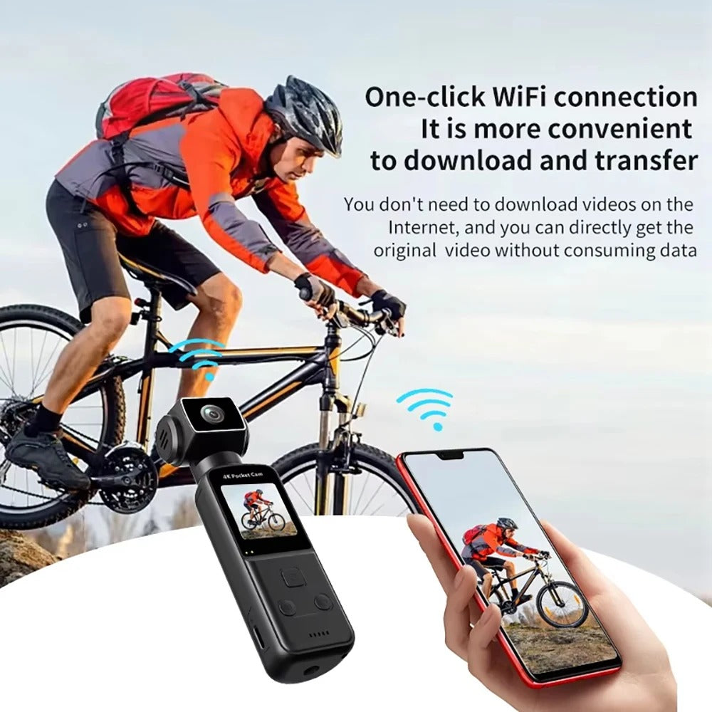 📷 4K HD Pocket Camera 🎥 | WiFi Mini Sports DV 🔄 270° Screen