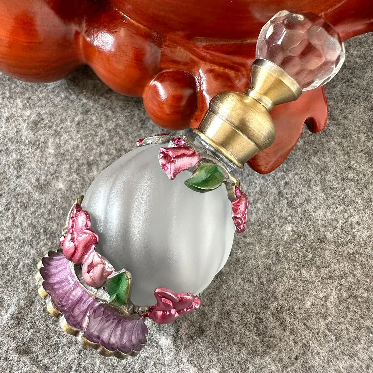 🌸 Vintage Perfume Refill Bottle 💎 | 15ml Handmade Glass 🎨✨